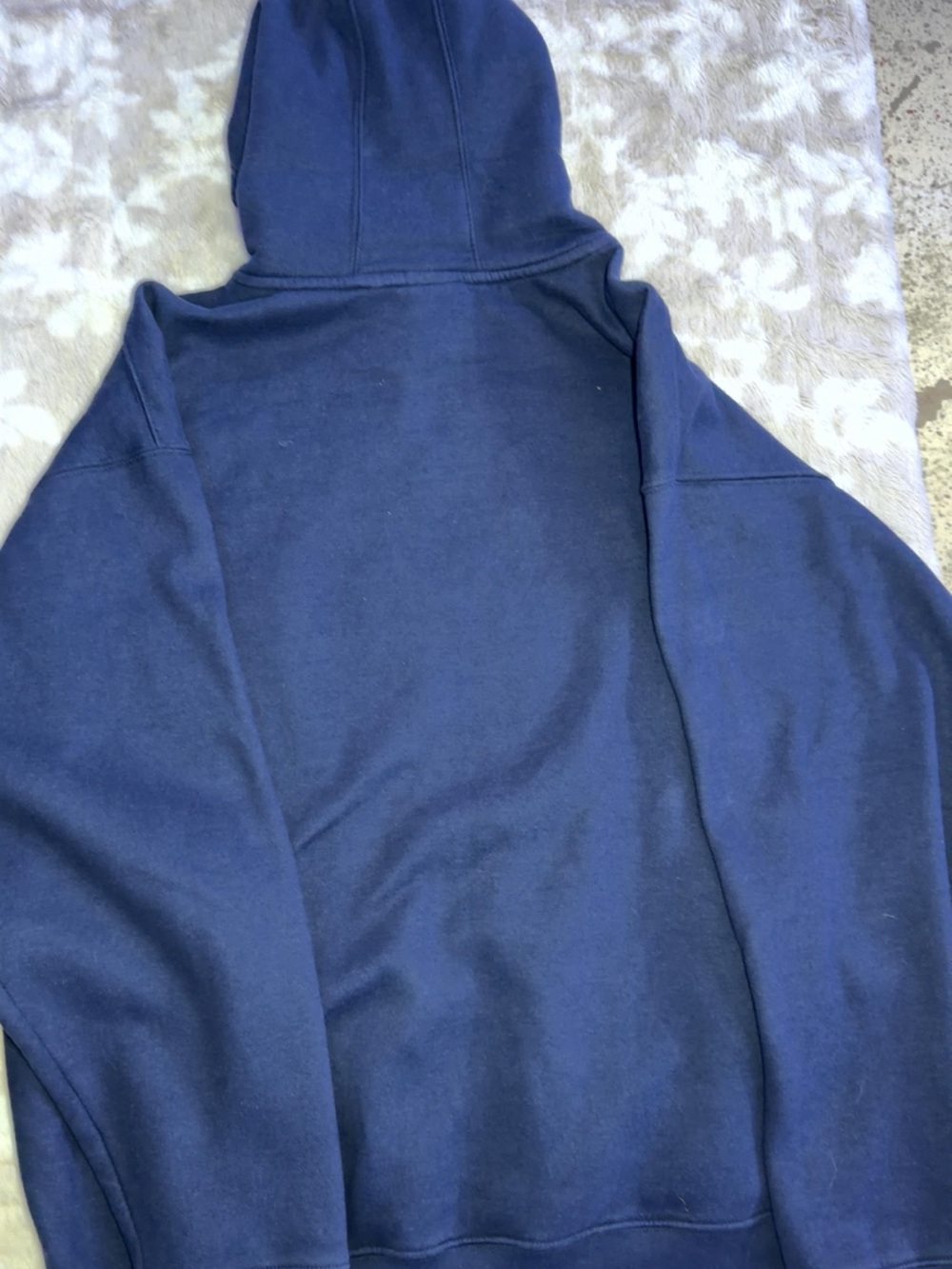NHL Navy Hoodie with Official NHL Logo Tag - Picture 3 of 4
